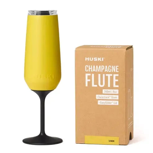 Huski Champagne Flute - Lemon-Huski-Lima & Co