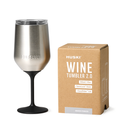 Huski Wine Tumbler 2.0 - Brushed Stainless-Huski-Lima & Co