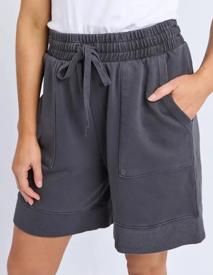Hustler Short - Charcoal-Foxwood-Lima & Co