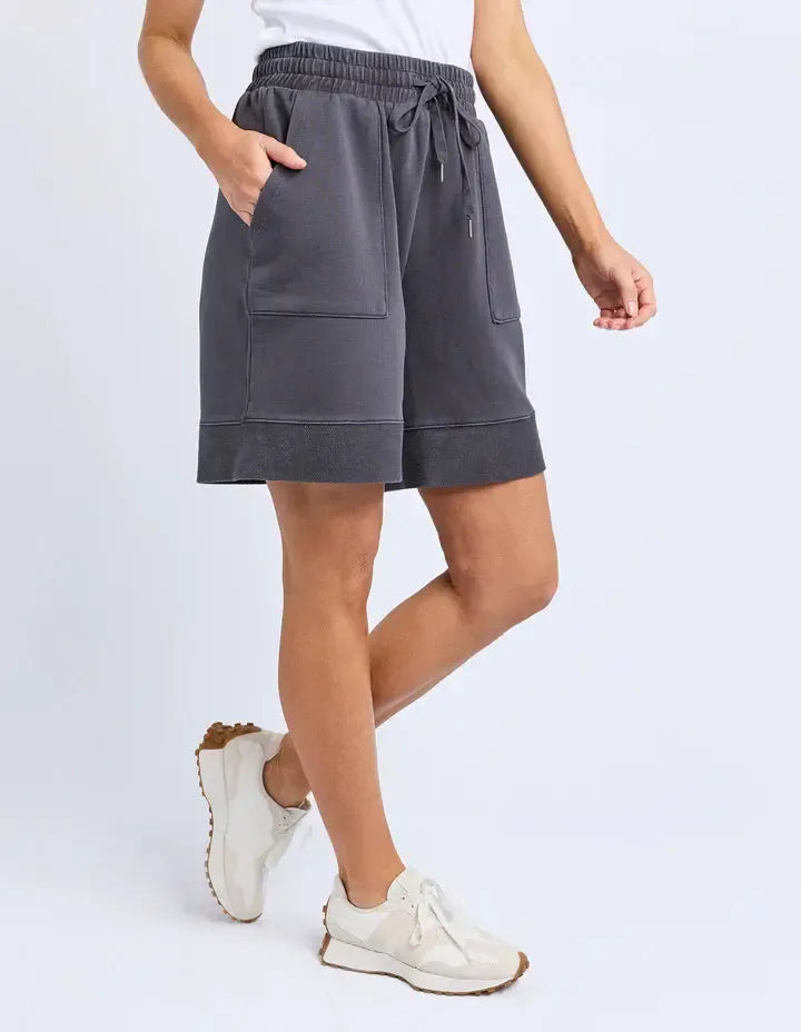 Hustler Short - Charcoal-Foxwood-Lima & Co