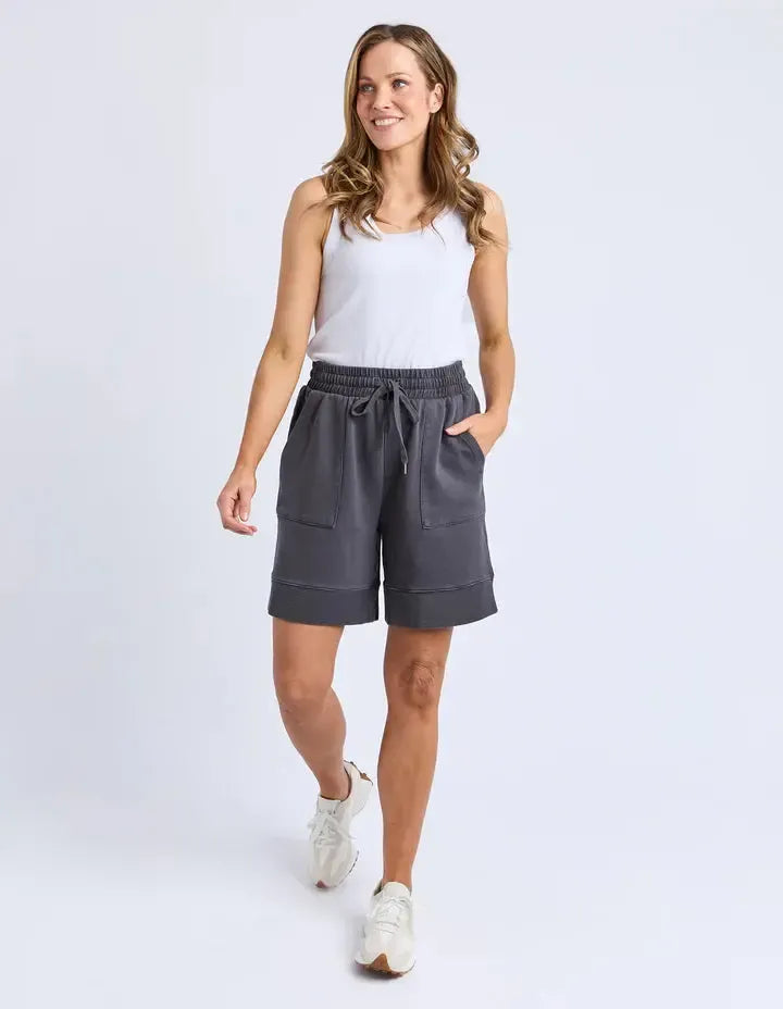 Hustler Short - Charcoal-Foxwood-Lima & Co