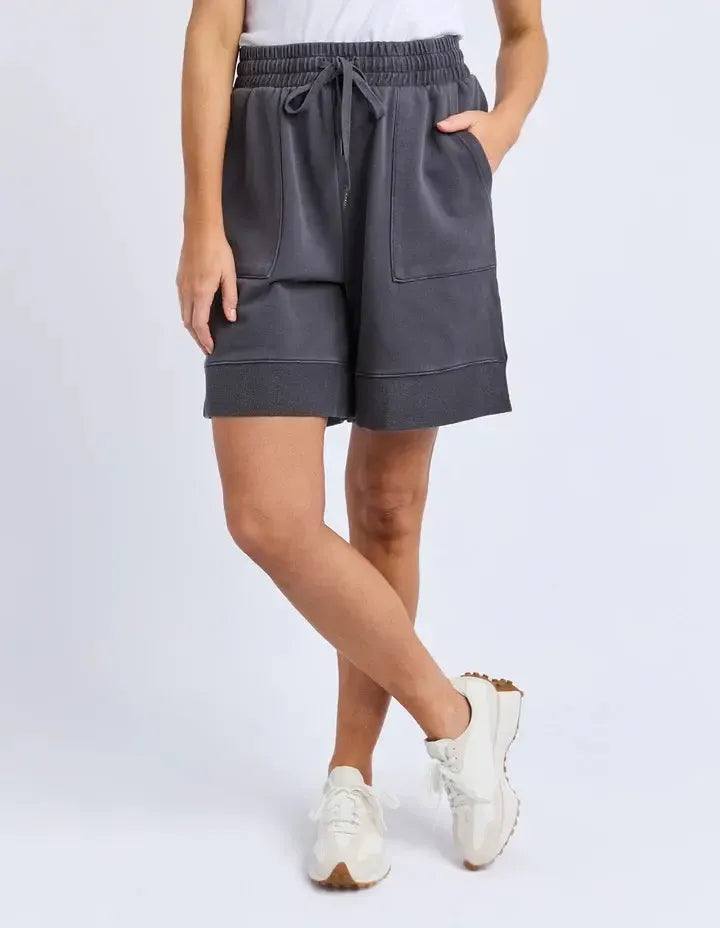 Hustler Short - Charcoal-Foxwood-Lima & Co