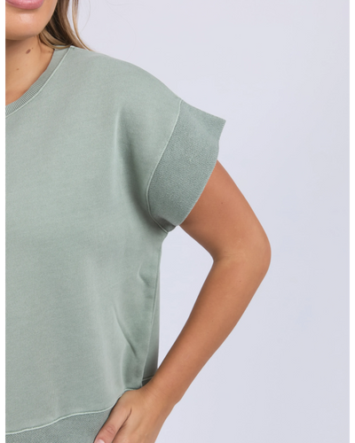 Hustler Tee - Iceberg Green-Foxwood-Lima & Co