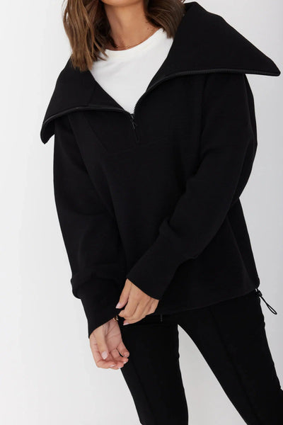 Huxen Jumper - Black-ALEXANDRA-Lima & Co