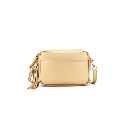 Indie Gold Crossbody Bag-Black Caviar-Lima & Co