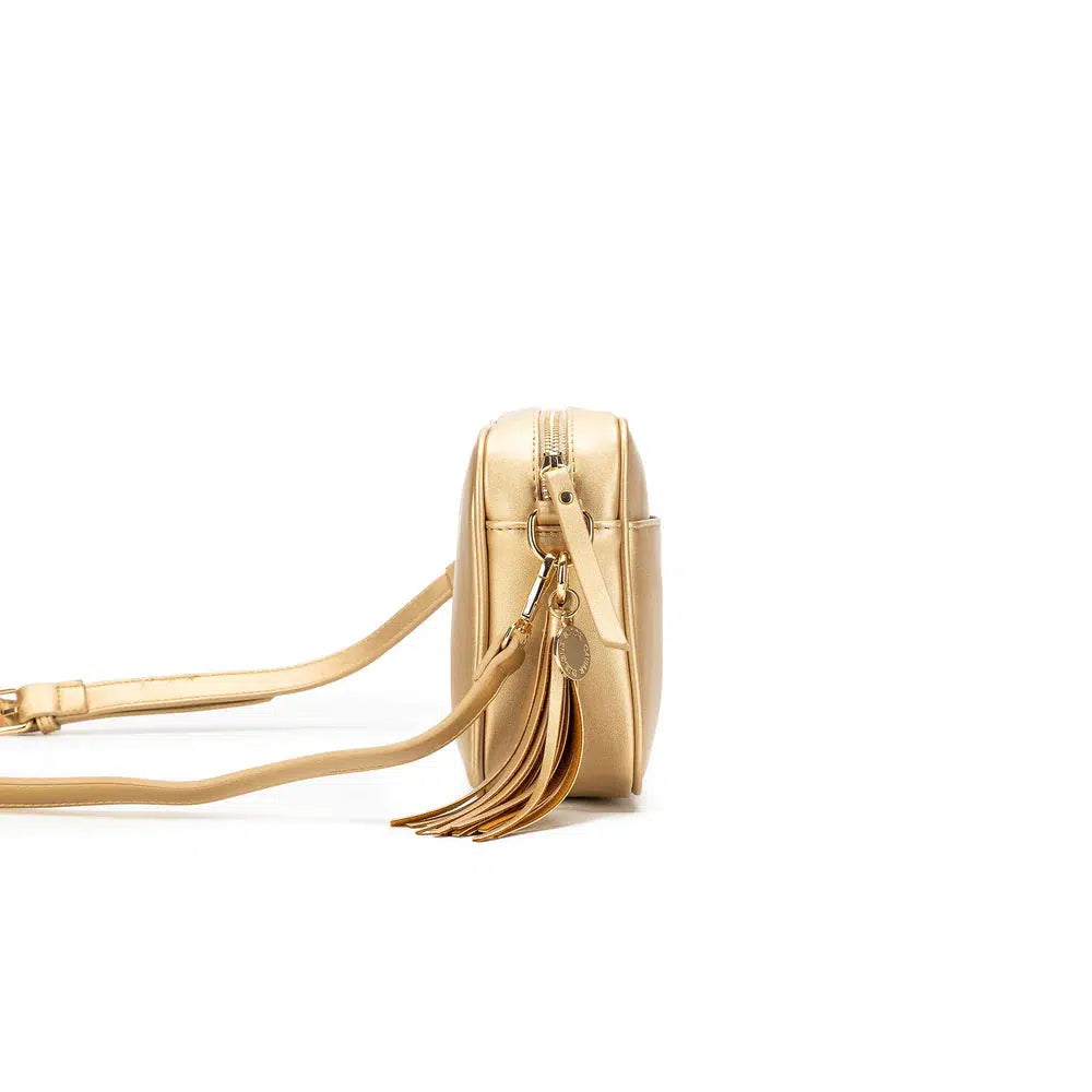 Indie Gold Crossbody Bag-Black Caviar-Lima & Co
