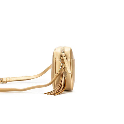 Indie Gold Crossbody Bag-Black Caviar-Lima & Co