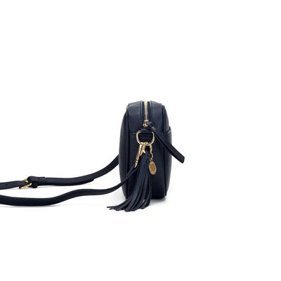 Indie Navy Crossbody Bag-Black Caviar-Lima & Co