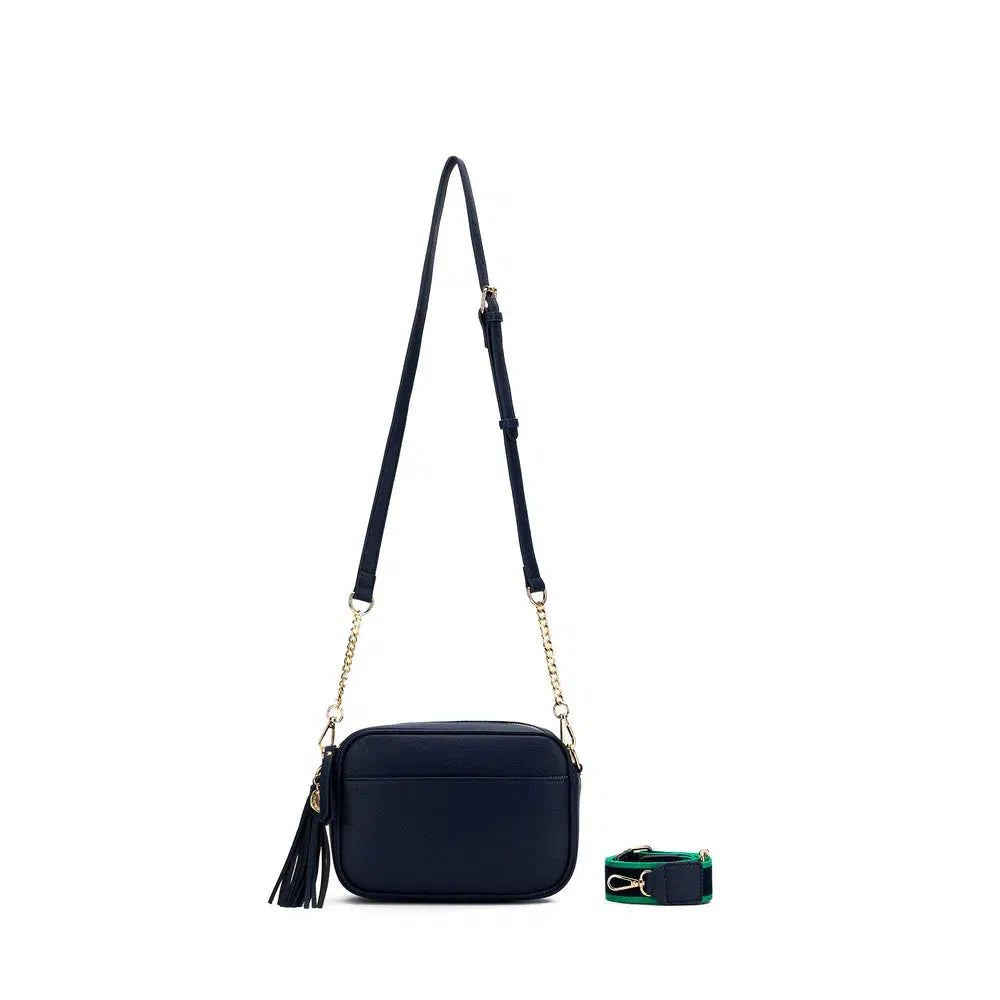 Indie Navy Crossbody Bag-Black Caviar-Lima & Co