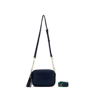 Indie Navy Crossbody Bag-Black Caviar-Lima & Co