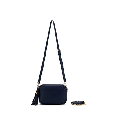 Indie Navy Crossbody Bag-Black Caviar-Lima & Co