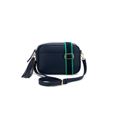 Indie Navy Crossbody Bag-Black Caviar-Lima & Co