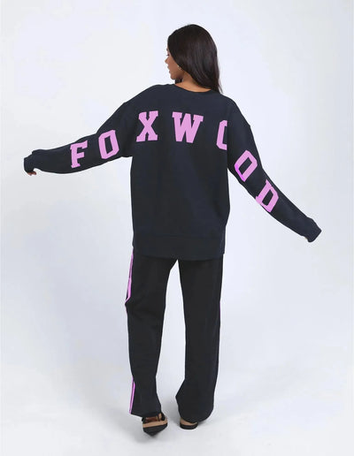 Interval Crew - Navy with Neon Pink-Foxwood-Lima & Co