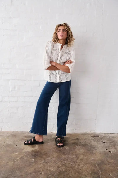 Isabella Shirt - White-Kireina-Lima & Co