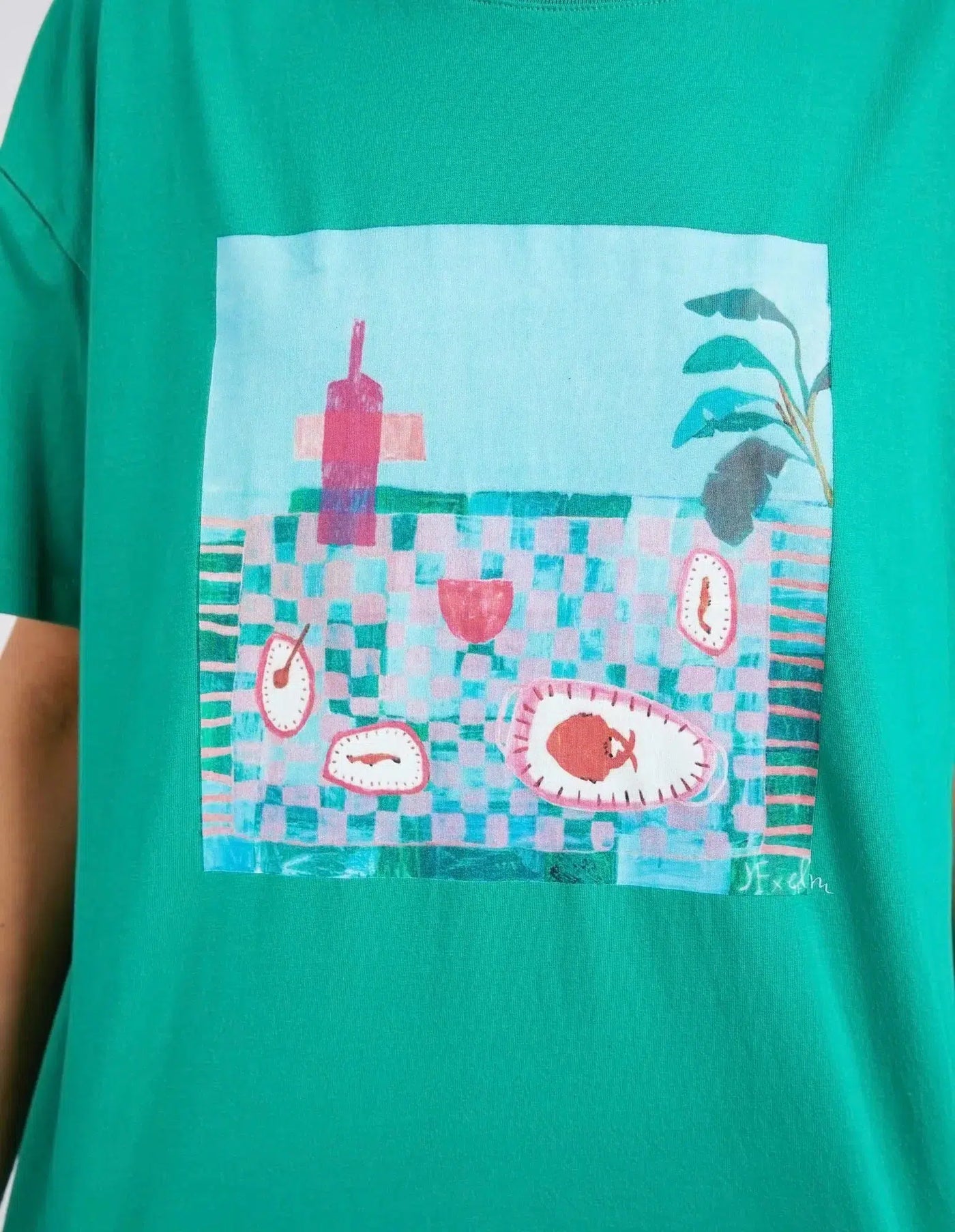 Island In The Sun Tee - Green-Elm Lifestyle-Lima & Co