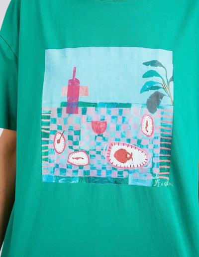 Island In The Sun Tee - Green-Elm Lifestyle-Lima & Co