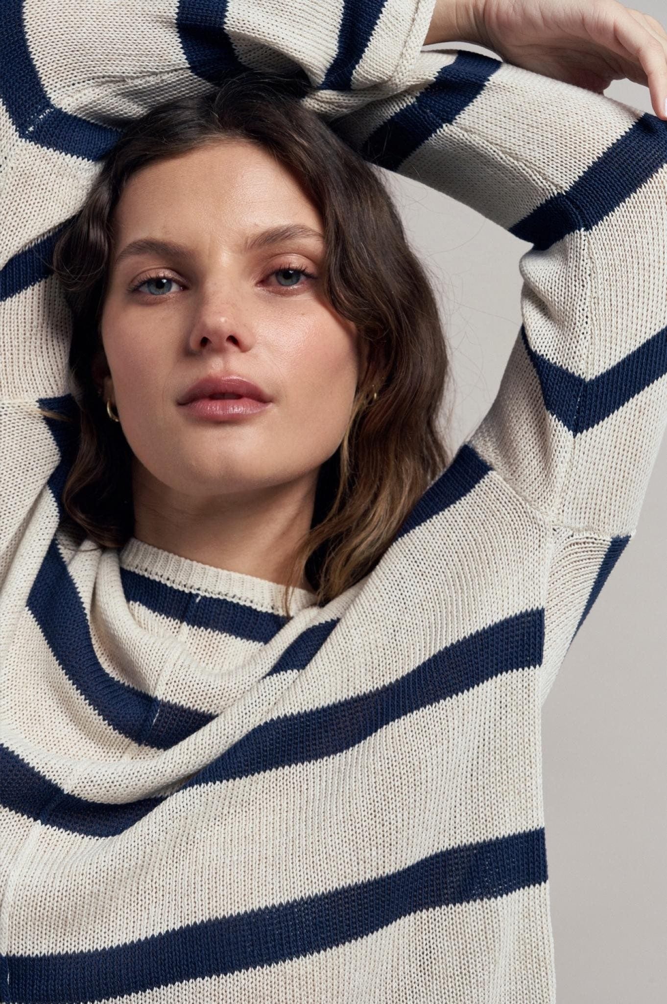 Ivy Knit Jumper - Navy-Little Lies-Lima & Co
