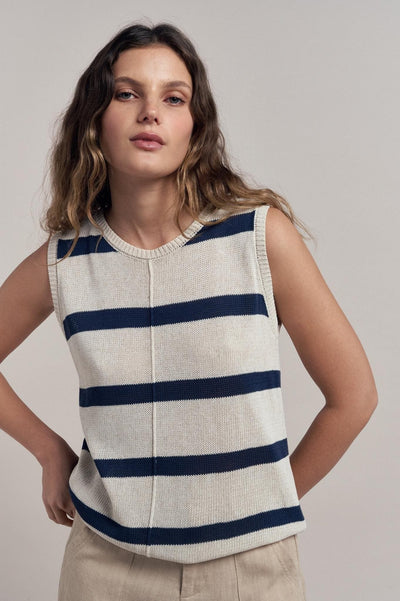 Ivy Knit Tank - Navy-Little Lies-Lima & Co