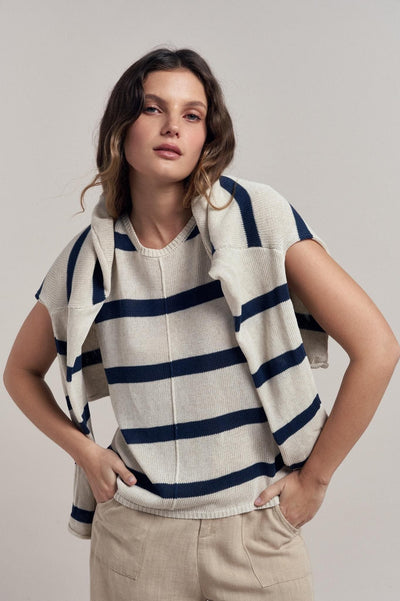 Ivy Knit Tank - Navy-Little Lies-Lima & Co