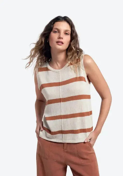 Ivy Knit Tank - Rust-Little Lies-Lima & Co