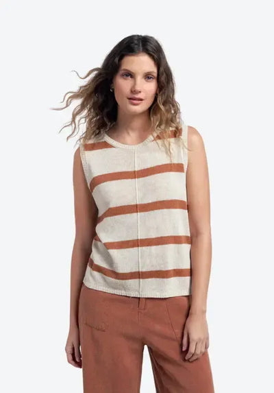 Ivy Knit Tank - Rust-Little Lies-Lima & Co