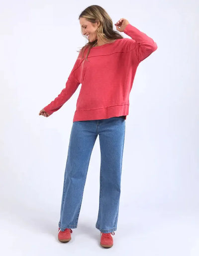 Jayne Throw On Top - Cayenne Red-Foxwood-Lima & Co