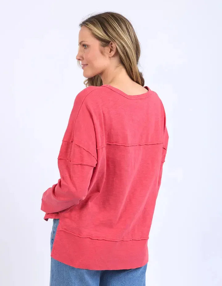 Jayne Throw On Top - Cayenne Red-Foxwood-Lima & Co
