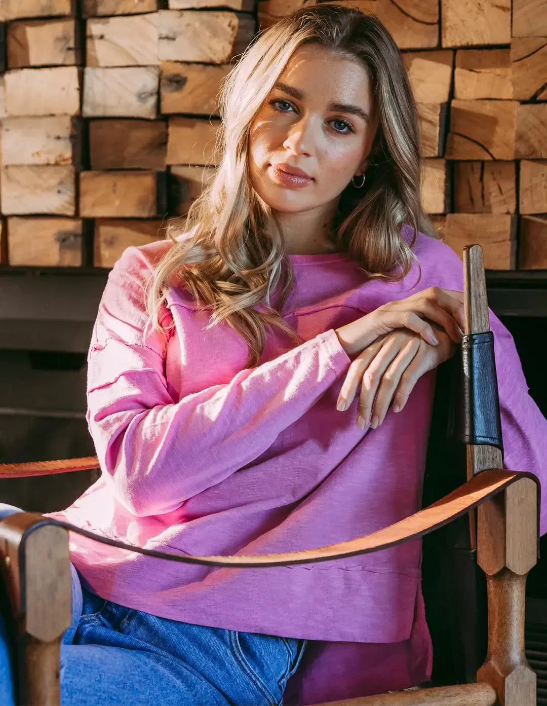 Jayne Throw On Top - Fuchsia-Foxwood-Lima & Co