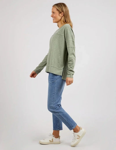 Jayne Throw On Top - Sage-Foxwood-Lima & Co