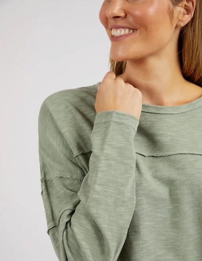 Jayne Throw On Top - Sage-Foxwood-Lima & Co