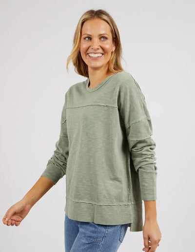 Jayne Throw On Top - Sage-Foxwood-Lima & Co