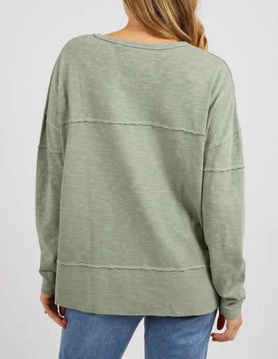 Jayne Throw On Top - Sage-Foxwood-Lima & Co