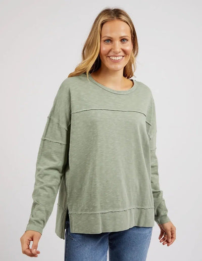Jayne Throw On Top - Sage-Foxwood-Lima & Co