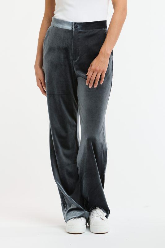 Jets Velvet Pant - Grey-Italian Star-Lima & Co