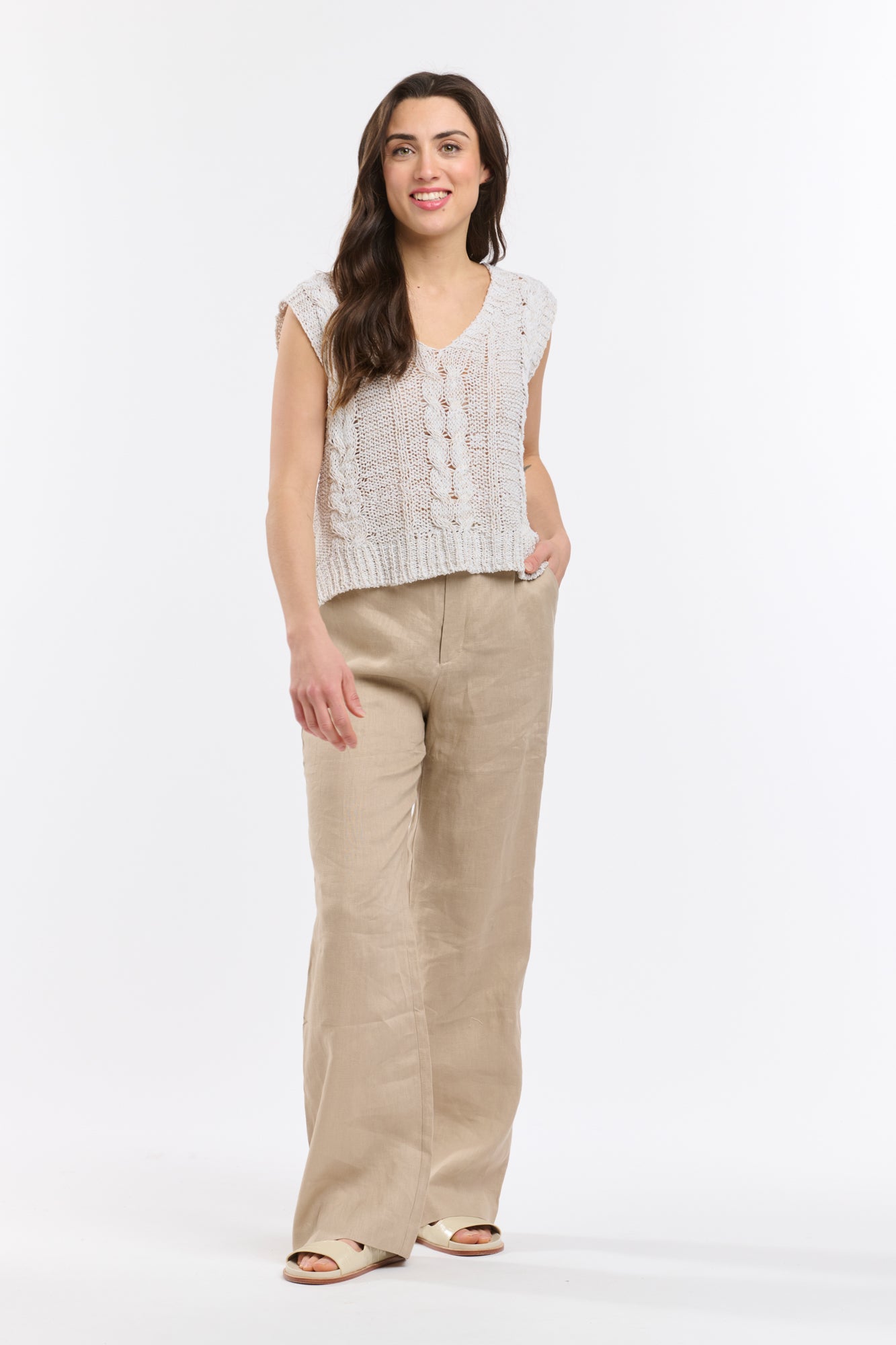 Josie Vest - Beige-Italian Star-Lima & Co
