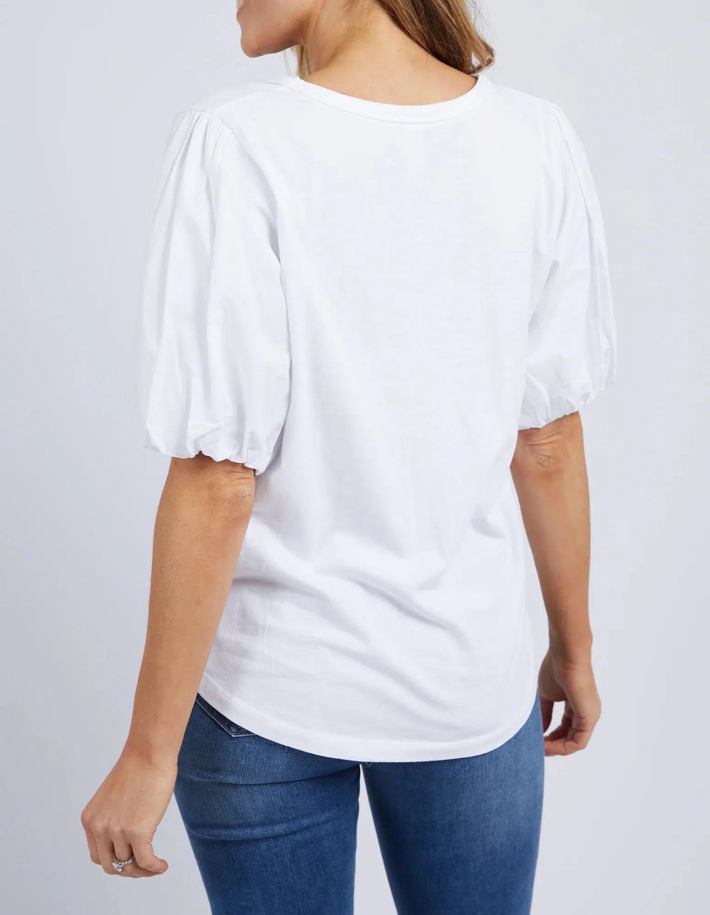 Joy S/S Tee - White-Elm Lifestyle-Lima & Co