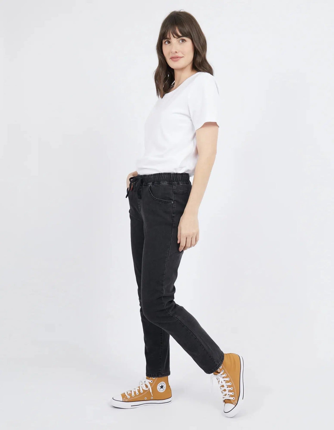 Juliette Jogger Jean - Wash Black-Foxwood-Lima & Co