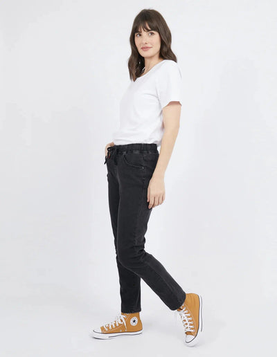 Juliette Jogger Jean - Wash Black-Foxwood-Lima & Co