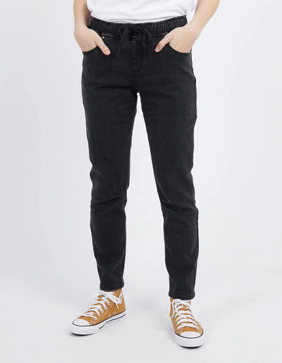Juliette Jogger Jean - Wash Black-Foxwood-Lima & Co