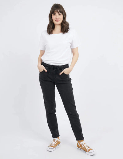 Juliette Jogger Jean - Wash Black-Foxwood-Lima & Co