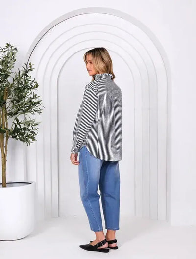 Kala Shirt - Navy-Lima and Co-Lima & Co