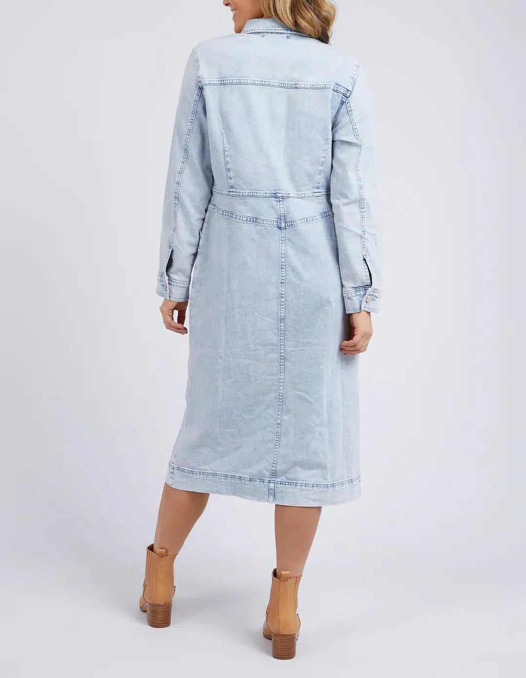 Kara Dress - Washed Blue-Foxwood-Lima & Co