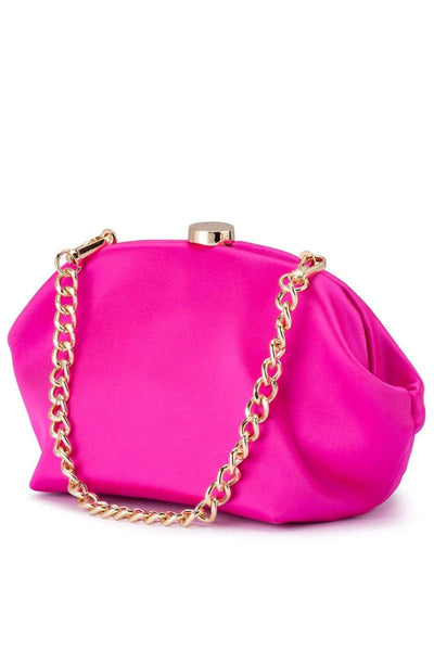 Karina Satin Clutch-Olga Berg-Lima & Co