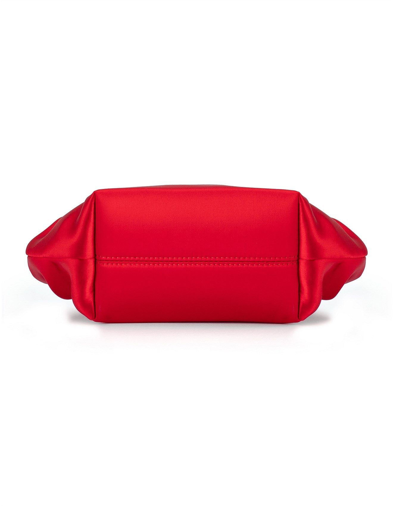 Karina Satin Clutch - Red-Olga Berg-Lima & Co