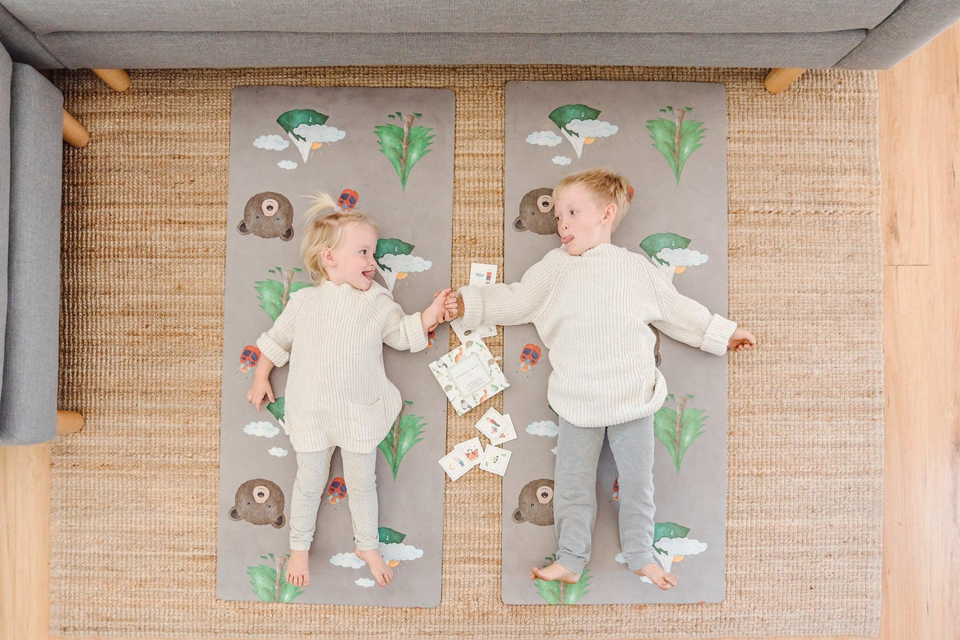 Kids Yoga Mat - Nature Print-Mindful and Co-Lima & Co