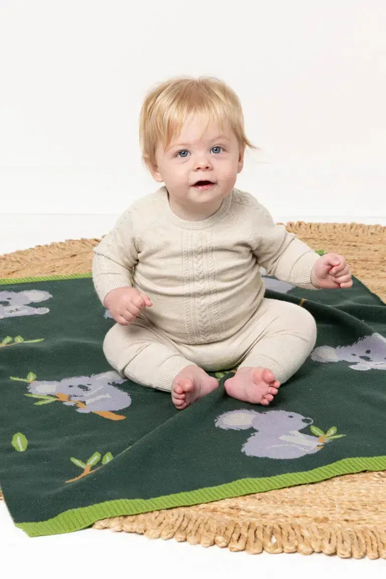 Kiki Koala Baby Blanket-INDUS DESIGN-Lima & Co