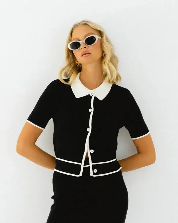Knit Top - Black-Lima & Co-Lima & Co