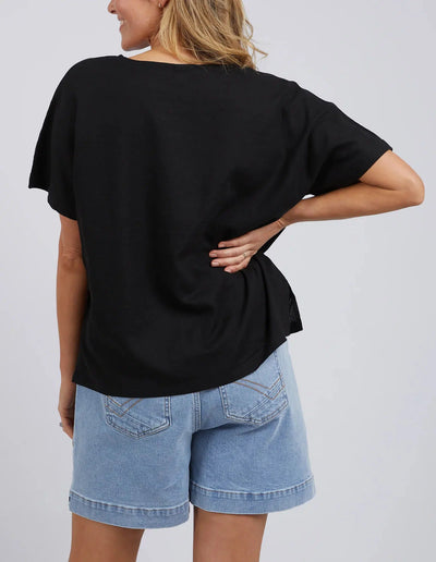 Knot S/S Tee - Black-Elm Lifestyle-Lima & Co