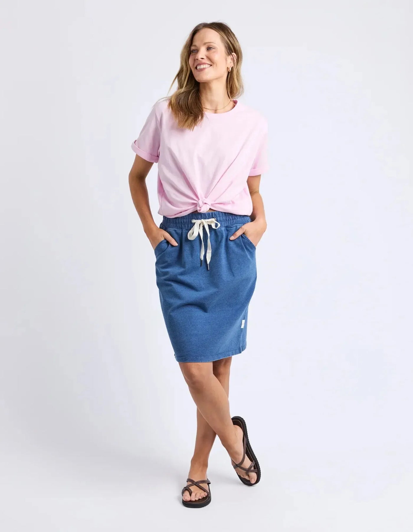 Knot S/S Tee - Pink Lady-Elm Lifestyle-Lima & Co