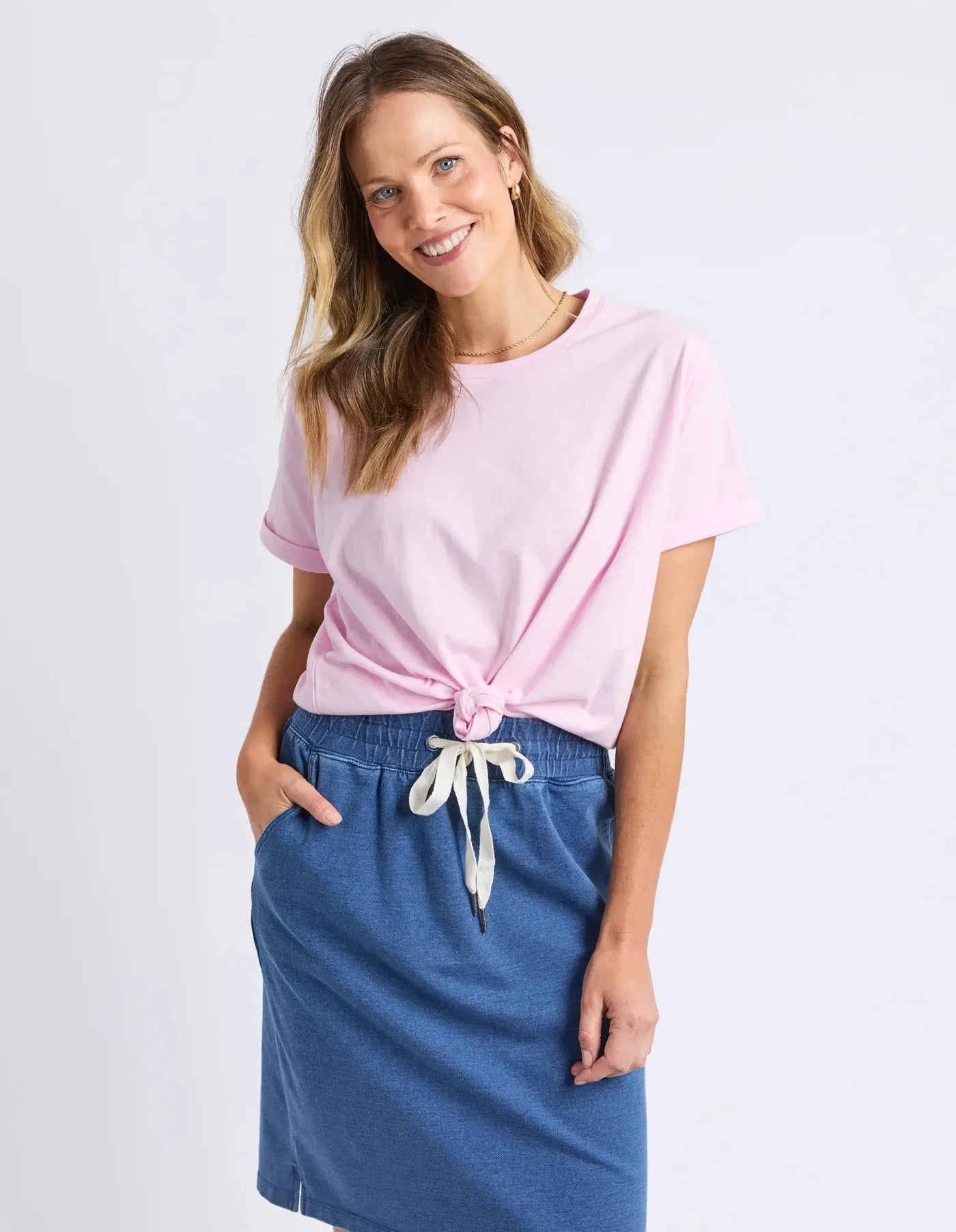 Knot S/S Tee - Pink Lady-Elm Lifestyle-Lima & Co